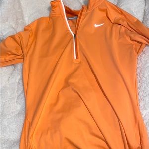 Nike orange Half zip